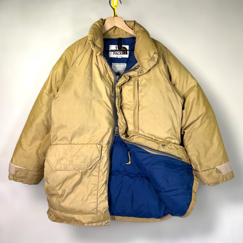 VTG 70s TNF Brown Label Parka Men S Goose Down‎ The North Face Puffer Jacket USA